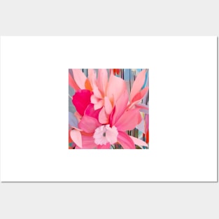 Pink Orchid Profusion Posters and Art